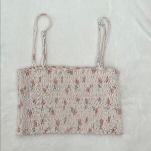 Floral Smocked Crop Top